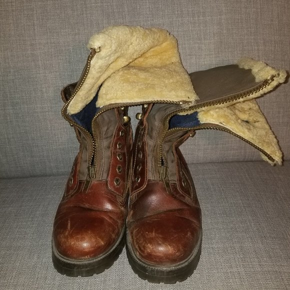 vintage NAUTICA weather brown boots Size US 8 / EU 41 - Picture 1 of 7